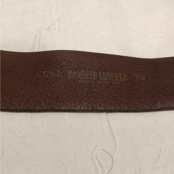 Brushed leather belt - Picture 6 of 6